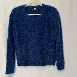 H&M Deep Blue Textured Sweater